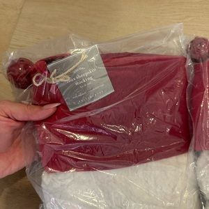 Pottery Barn Sheepskin Christmas stockings